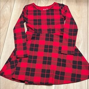 Red and Black Plaid Dress